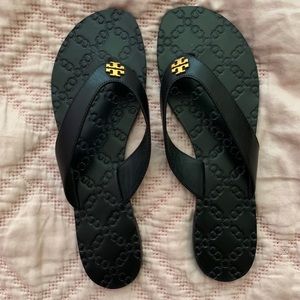 Tory Burch Leather Monroe Thong Sandals